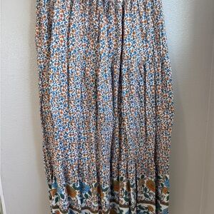 Floral Print Maxi Skirt